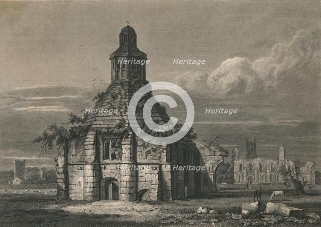 'S. E. View of The Abbey Kitchen - Glastonbury, Somersetshire', 1814. Artist: C Pote.