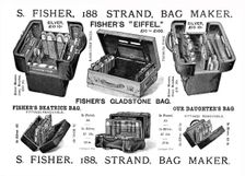 'S Fisher, 188 Strand, Bag Maker 1891