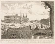 S. Giovanni in Laterano from "Prospectus Locurum Urbis Romae Insign[ium]", 1666. Creator: Lievin Cruyl (Flemish, c. 1640-c. 1720)