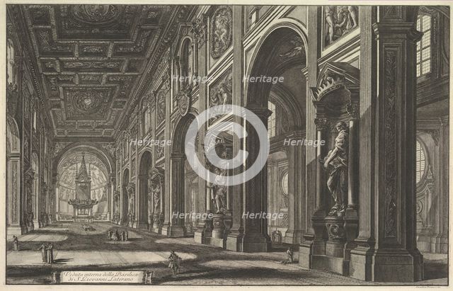 S. Giovanni in Laterano. Interior, ca. 1768. Creator: Giovanni Battista Piranesi.