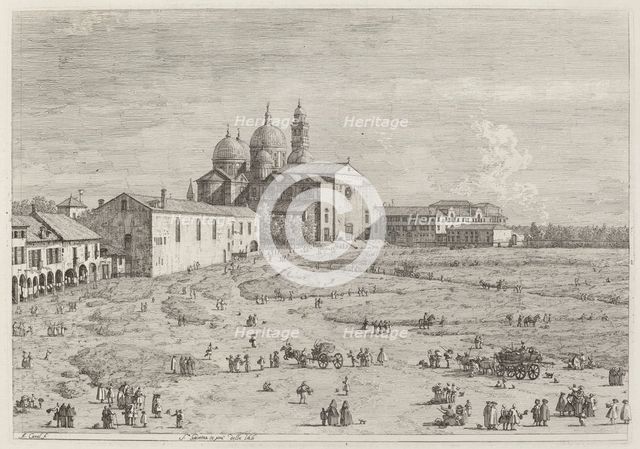 S. Giustina in pra della Vale, c. 1735/1746. Creator: Canaletto.