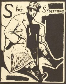S is for Sportsman, about 1898. Creator: William Nicholson