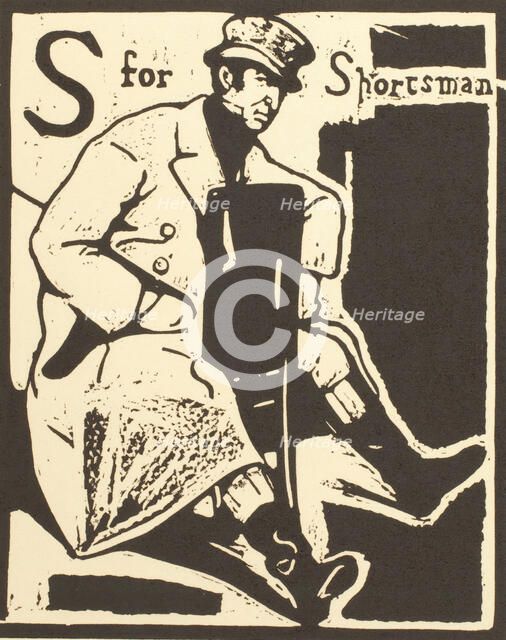 S is for Sportsman, about 1898. Creator: William Nicholson.