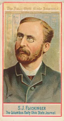 S.J. Flickinger, The Columbus Daily Ohio State Journal, from the American Editors series (..., 1887. Creator: Allen & Ginter