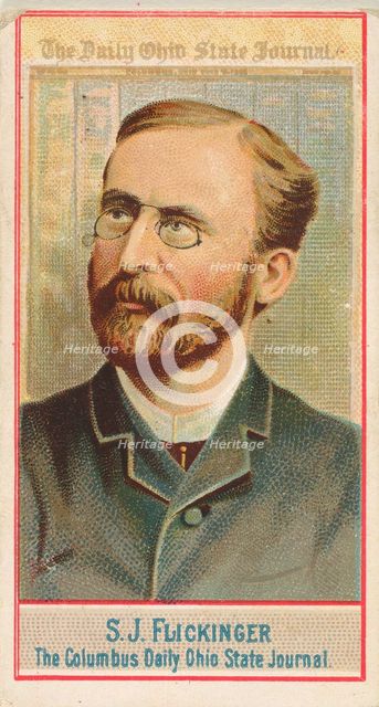 S.J. Flickinger, The Columbus Daily Ohio State Journal, from the American Editors series (..., 1887. Creator: Allen & Ginter.