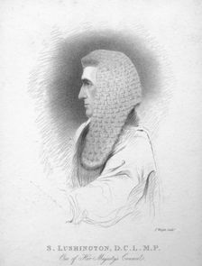 S. Lushington, D.C.L. M.P. c1820. Creator: T Wright