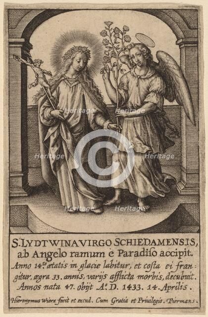 S. Lydtwina Virgo Schiedamensis .... Creator: Hieronymous Wierix.