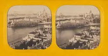 S.Maria della Salute, dogana e giudecca, giard Reale, 1860s. Creator: Charles Gaudin
