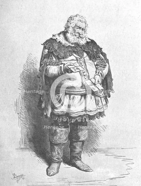 'S. Phelps as Falstaff, 1848', (1901).  Creator: F Barnard.