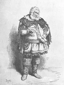 S. Phelps as Falstaff, 1848 (1901). Creator: F Barnard
