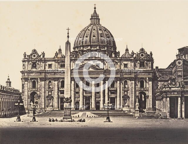 S. Pietro in Vaticano, 1848-52. Creator: Eugène Constant.