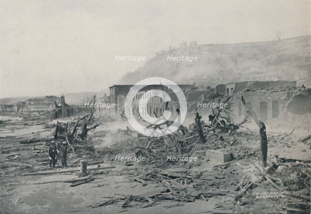 'S. Pierre After The Eruption', 1916. Artist: Unknown.