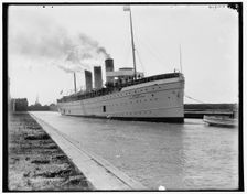 S.S. Northland [sic] at Sault Ste. Marie, between 1890 and 1899. Creator: Unknown