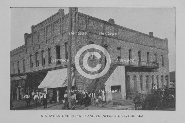 S.S. Sykes, undertaker and furniture, Decatur, Ala., 1902. Creator: Unknown.