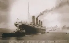 S.S. Titanic - In Belfast Lough - April 1912 1912