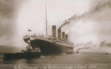 S.S. Titanic - In Belfast Lough - April 1912 1912