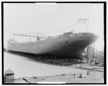 S.S. Wm. Livingstone on the ways, 1908. Creator: Unknown