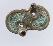 S-Shaped Brooch, Frankish, 6th century. Creator: Unknown