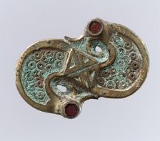 S-Shaped Brooch, Frankish, 6th century. Creator: Unknown