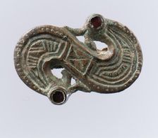 S-Shaped Brooch, Frankish, 7th century. Creator: Unknown