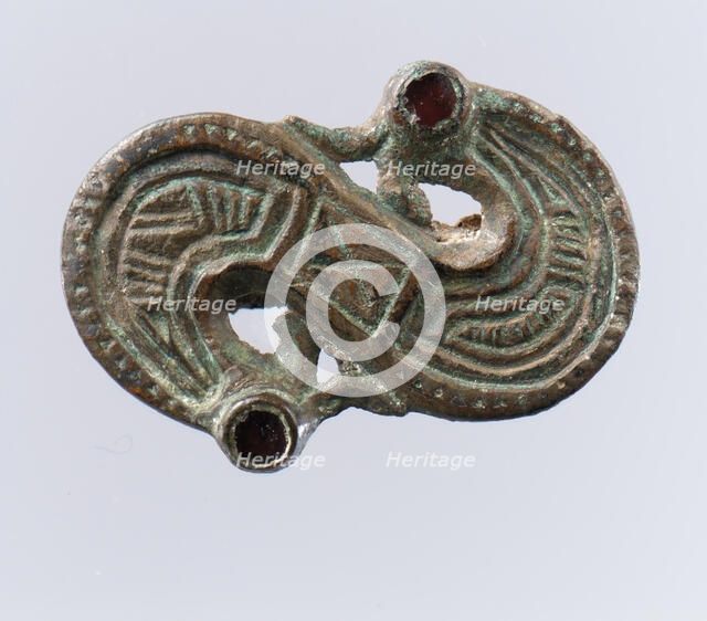 S-Shaped Brooch, Frankish, 7th century. Creator: Unknown.