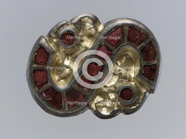 S-Shaped Brooch, Langobardic, late 6th century. Creator: Unknown.