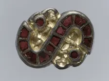 S-Shaped Brooch, Langobardic, late 6th century. Creator: Unknown