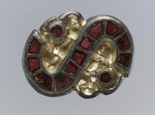 S-Shaped Brooch, Langobardic, late 6th century. Creator: Unknown