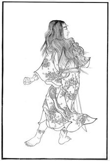 Wo-usn (known as Yamato Takeru), ancient Japanese hero, 19th century (1886)