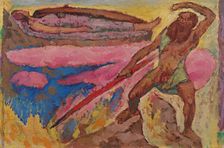 Wotan and Brünhilde, c. 1916. Artist: Moser, Koloman (1868-1918)