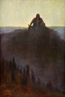 Wotan Waits in Valhalla for the End with his Broken Spear 1906. Creator: Unknown