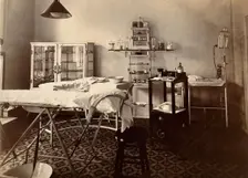 Wotton Lodge, Gloucester: operating theatre and equipment, c1909. Creator: Unknown