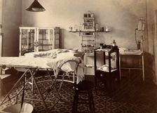 Wotton Lodge, Gloucester: operating theatre and equipment, c1909. Creator: Unknown