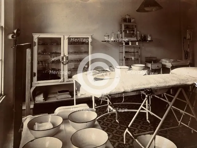 Wotton Lodge, Gloucester: operating theatre, c1909. Creator: Unknown.