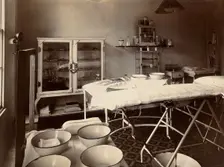 Wotton Lodge, Gloucester: operating theatre, c1909. Creator: Unknown