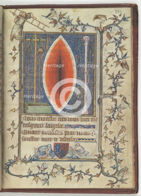 Wound of Christ (from the Psalter and Prayer book of Bonne de Luxembourg), ca 1345. Artist: Anonymous master  