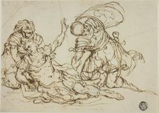 Wounded Warrior and Two Companions, n.d. Creator: Unknown