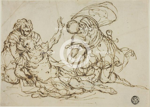 Wounded Warrior and Two Companions, n.d. Creator: Unknown.