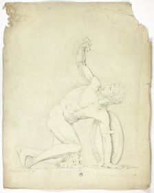 Wounded Warrior from the Statue in Rome, 1794. Creator: John Downman