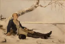 Wounded Warrior in the Snow, 1880