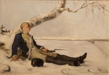 Wounded Warrior in the Snow, 1880