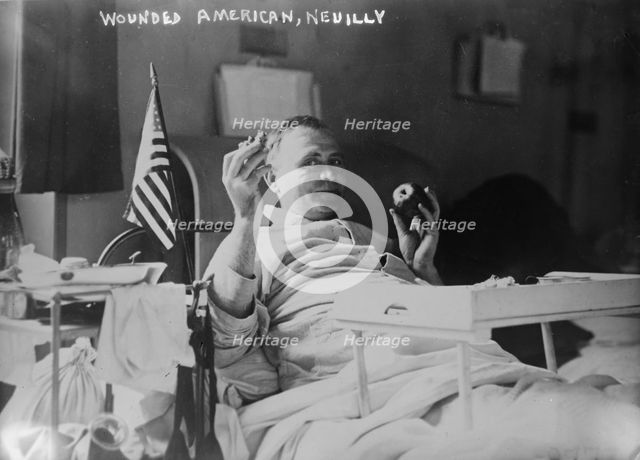 Wounded American, Neuilly, 1918 or 1919. Creator: Bain News Service.