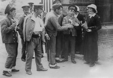 Wounded heroes of the Battle of Mons, 1914. Creator: Bain News Service