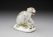 Wounded Leopard, Meissen, c. 1745. Creator: Meissen Porcelain