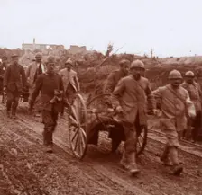 Wounded, Neuville, northern France, c1914-c1918