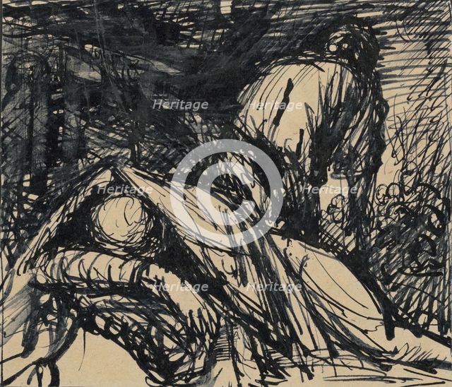 Wounded - Night, 1940-1944. Creator: Ján Novák.