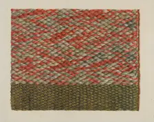 Woven Covering for Chair Back, 1935/1942. Creator: Ingrid Selmer-Larsen