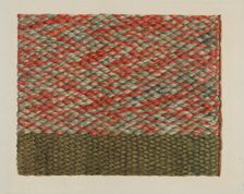 Woven Covering for Chair Back, 1935/1942. Creator: Ingrid Selmer-Larsen