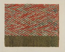 Woven Covering for Chair Back, 1935/1942. Creator: Ingrid Selmer-Larsen