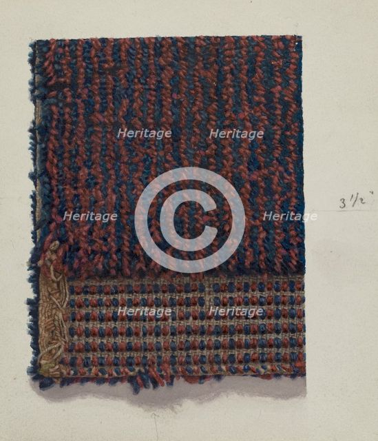 Woven Covering for Chair Seat, 1935/1942. Creator: Elizabeth Moutal.